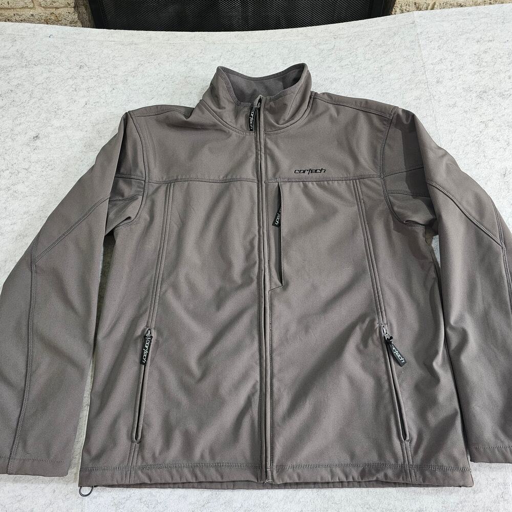 Cortech Cascade Soft Shell Jacket Men’s Riding Jacket Full Zip Gray Sz L 44 - Picture 8 of 13